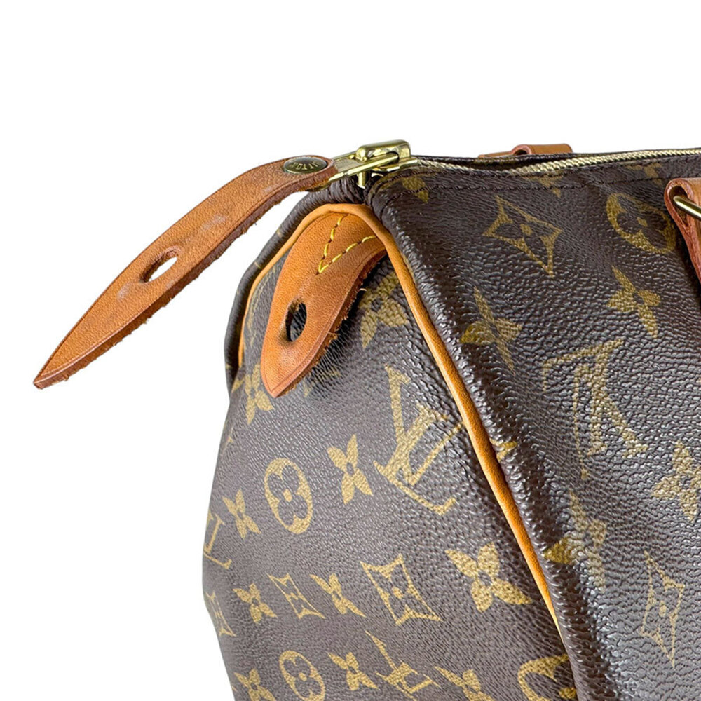 LOUIS VUITTON Brown Monogram Canvas Speedy 30 Bag - Picture 6 of 14